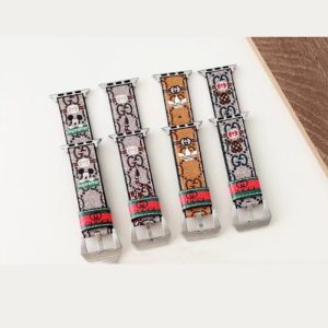Alternative view of アップルウォッチバンド グッチ キャンバス風  apple watch バンドアップルウォッチ時計 ベルト レディース メンズ GUCCI apple watch レザー バンド ブランド 安い