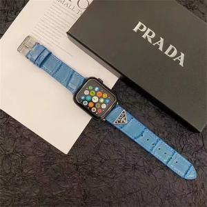 Alternative view of apple watch ベルト ハイ ブランド アップルウォッチバンド プラダ apple 時計 アリゲーター 型押しレザー バンド apple watch ベルト ハイ ブランド