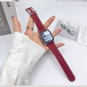 Alternative view of hermesアップル ウォッチ バンド エルメスコピー apple watch ライチレザーバンド マグネット ブランドパロディ magnet アップルウオッチバンド メンズ black