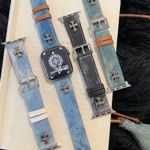 Alternative view of デニム アップル ウォッチ series10 バンド クロムハーツ コピー アップル ウォッチ バンド ブランドパロディapple watch バンド アップル ウォッチ バンド 女性