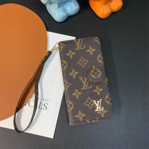スマホケース手帳型 iphone16/16プロ iphone15pro ケース モノグラム 可愛い LV アイフォンケース15pro max ライチレザー 高級 iphone14pro/13/ カバー ルイ ヴィトン パロディ カード収納 携帯ケース iphone12