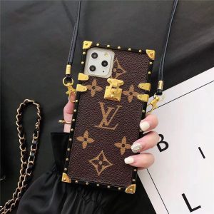 Louis Vuitton ケース ブラウン/レッド ヴィトン 風 iphone16 ケース iphone16pro/16promaxケース 赤