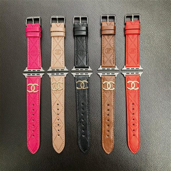 apple watch バンド シャネル アップル ウォッチ バンド メンズ おしゃれ 全サイズ対応 スマート watch レザー バンド アップル ウォッチ ベルト 高級ブランド 女性人気