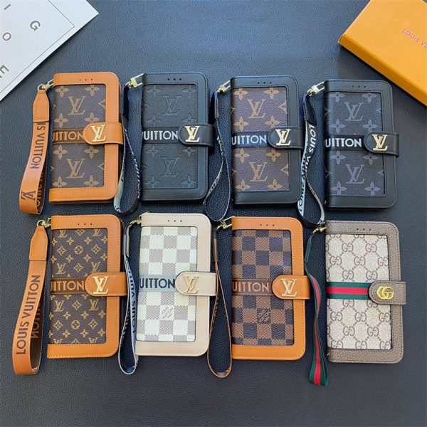 ルイ ヴィトン iphone16/16pro ケース 手帳型 カード収納 iphone15ケース ブランド メンズ iphone14/13pro ケース ヴィトン gucci スマホケース iPhone12/11 レザーストラップ 付き