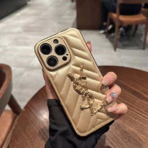 Alternative view of サン ローラン iphone17/16pro ケース おしゃれ iphone15pro/15promax ケース キルティング かわいい アイホン ケース iphone14/13 ケース ブランド レディース
