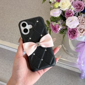 Alternative view of シャネル iPhone17ケース ハイ ブランド 人気 レザー chanel スマホケース iPhone16/16proケース  高級 大人 かわいい ビーズ リボン付き iPhone15/14 カバー キルティング