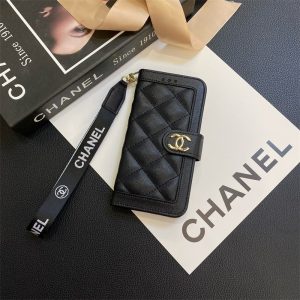Alternative view of シャネル iphone17/16air ケース 手帳型 iphoneケース 人気ブランド 女子 手帳型 chanel スマホケース IPhone16/15 iphone14/13 ケース ハイ ブランド iphoneケース 手帳型 かわいい ストラップ 付き