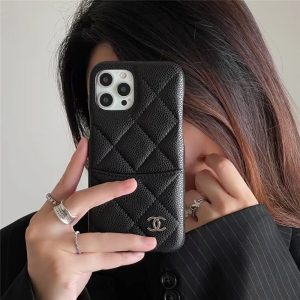 Alternative view of iphone17/16pro ケース カード収納 シャネル アイフォン15/14promaxケース 韓国 ブランド iphone13/13pro カバー chanel風 iphone12/11 ケース レザー 高級