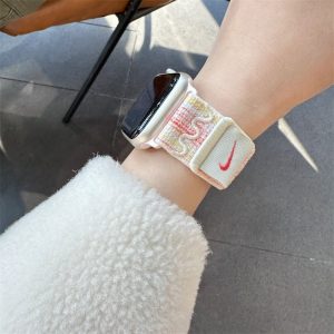 Alternative view of ナイキ アップル ウォッチ バンド ハイ ブランド S10 交換バンド メンズ Nikeスポーツループ アップル ウォッチ カバー ファイバー 夏  apple watch ベルト 蒸しない おしゃれ iwatch seバンド 人気