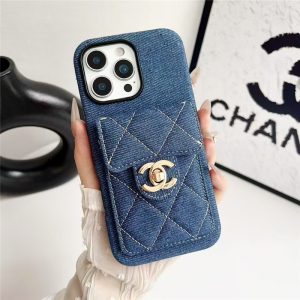 Alternative view of シャネル iphone17/17pro ケース カード収納 chanel アイフォン16pro/16promax ケース デニム iphone15/14 ケース カジュアル アイホン ケース かわいい