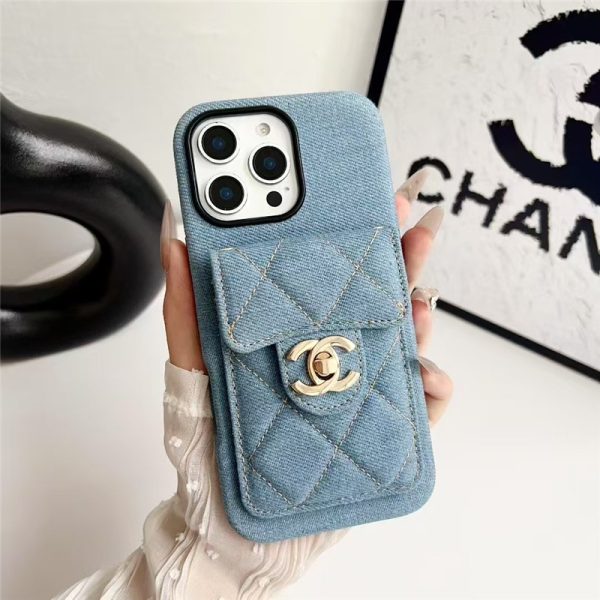シャネル iphone17/17pro ケース カード収納 chanel アイフォン16pro/16promax ケース デニム iphone15/14 ケース カジュアル アイホン ケース かわいい