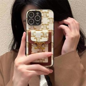 Alternative view of iphone17 ケース セリーヌ iphone17pro ケース ハイ ブランド celine スマホケース iphone16/16pro ケース カード 収納 ブランド iphone15/14pro ケース 人気 女子 韓国