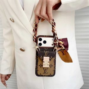 Alternative view of ルイヴィトン iPhone17 ケース 新作 iphone17pro ケース ハイブランド ヴィトン 携帯ケース ストラップ 付き iphone16/16pro/15/14ケース 大人可愛い ブランド スカーフ付き