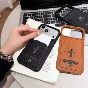 Alternative view of クロムハーツ アイフォン17/17proケース iphone16/16pro/pro maxケース お揃い ブランド chrome hearts スマホケース iphone15/15proケース カード 収納 iphoneケース ハイブランド メンズ