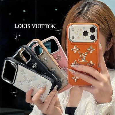 ヴィトン アイフォン 17/17プロ ケース スマホケース デコ おしゃれ ヴィトン風iphone16ケース iphone16proケース ハイブランド iphone15/15proケース キラキラ ブランド 女子 人気