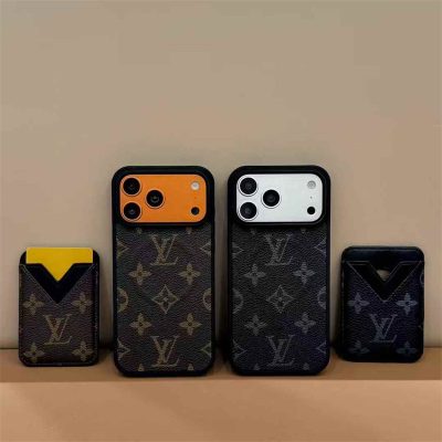 ヴィトン マグネット カードケース 付き IPhone ケース ルイ ヴィトン スマホ マグネット magsafe 対応 ケース 可愛い iphone17/17pro/16pro ケース カード 収納 ハイ ブランド