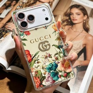Alternative view of gucci スマホケース iphone17pro/17pro max グッチアイフォン16/16プロケース スマホケース 花柄 人気 iphone15/15pro ケース 女子 人気 ハイブランド iphoneケース スクエア ペア