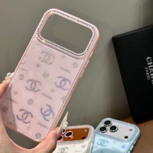 Alternative view of シャネル iphone ガラス ケース Iphone 17/17pro chanel スマホケース iphone16/16promaxケース 人気ブランド 女性 30代 iphone15/15proケース キラキラ ブランド iphone ケース かわいい